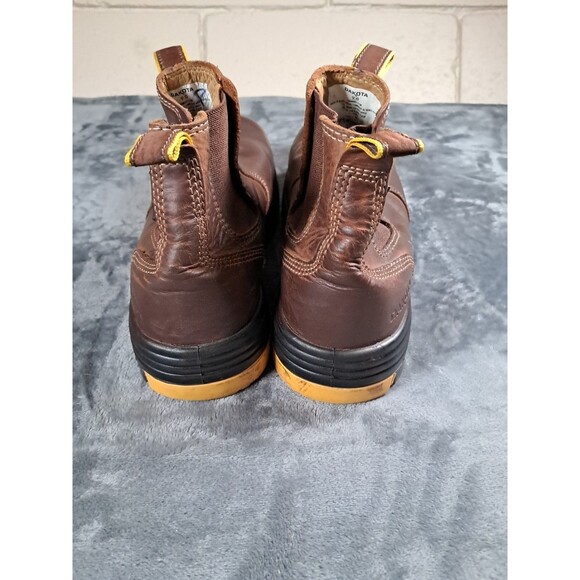 Dakota Men's Mid-Cut Aluminum Toe Comp Safety 6100 Work Boots Brown Size 9M - Picture 4 of 13
